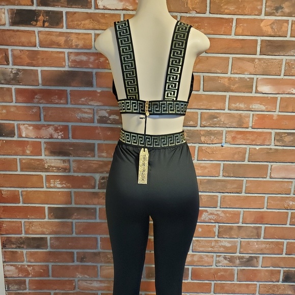 2 piece black and gold set - Picture 2 of 6